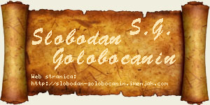 Slobodan Golobočanin vizit kartica